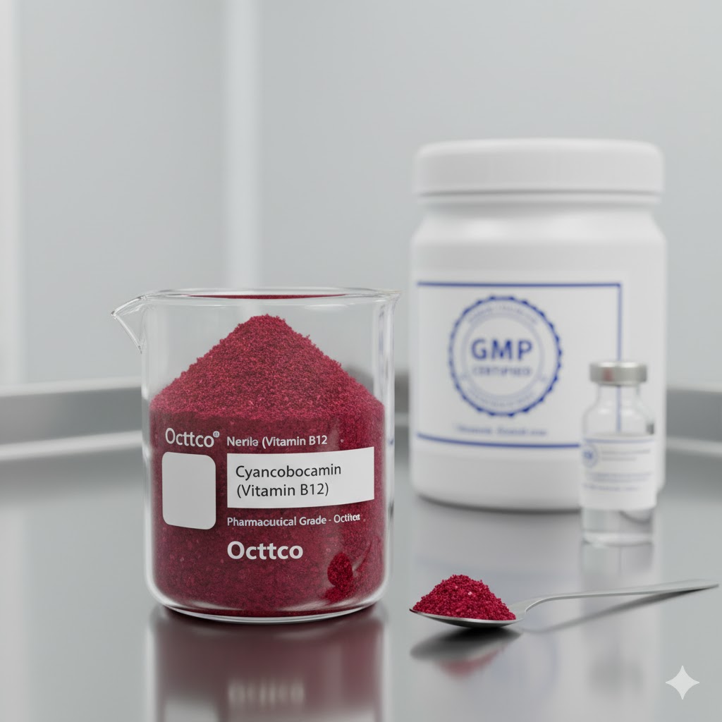 تأمین و فروش پودر ویتامین B12 (سیانوکوبالامین)