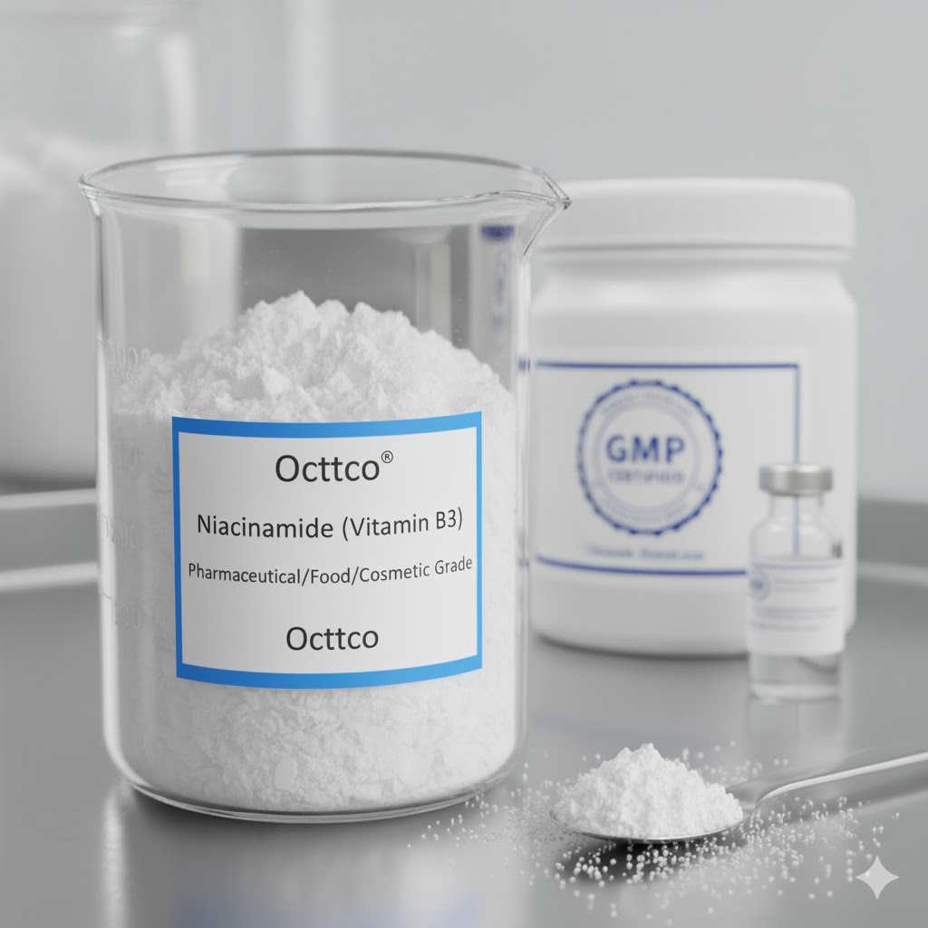 تامین و فروش پودر ویتامین B3 (نیاسین آمید): دارویی، غذایی و آرایشی