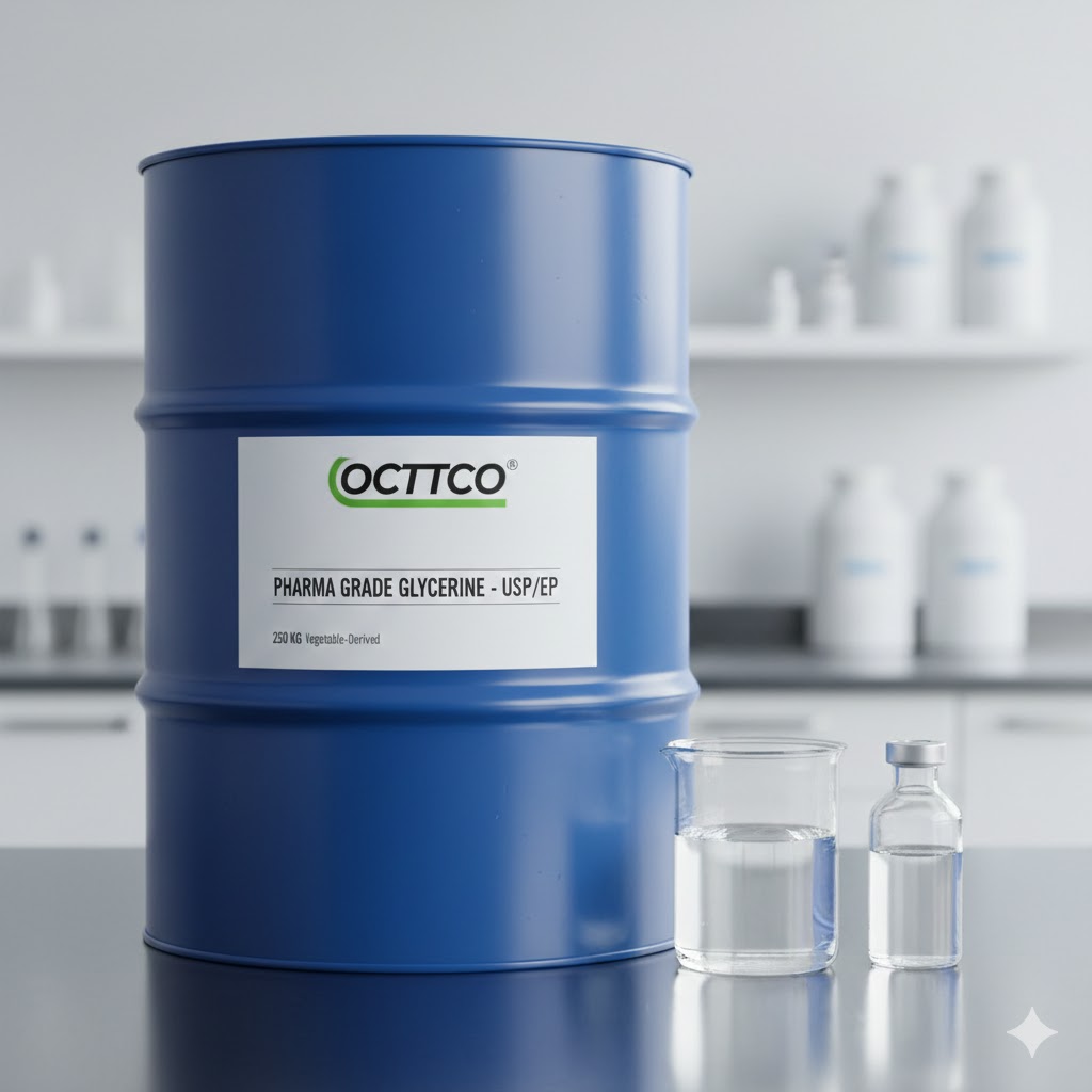 تامین و فروش گلیسیرین دارویی ۹۹.۵٪ (پایه گیاهی) | برند PALMAC مالزی